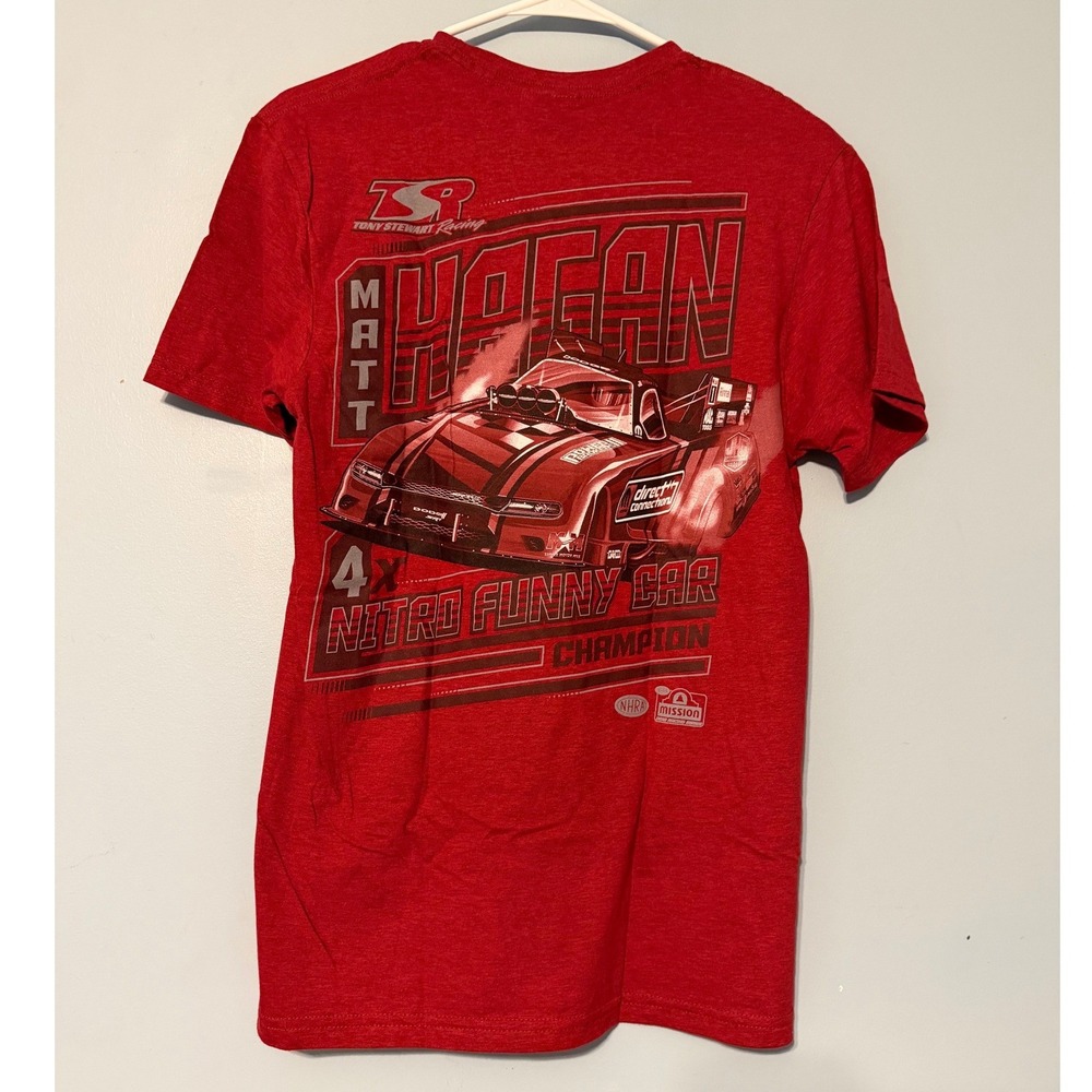 Tony Stewart Racing Small Matt Hagan Nitro Funny Car Champion Red T-Shirt 2037